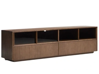 Hnědá komoda Kave Home Helvine 200 x 40 cm
