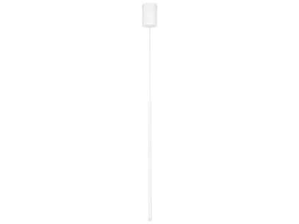 Bílé kovové závěsné LED světlo Nova Luce Stilvi 8 cm