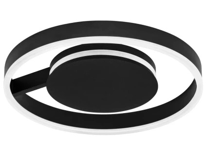 Černé kovové stropní LED světlo Nova Luce Siena 40 cm