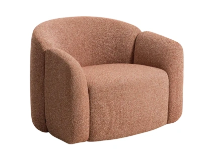 Terakotové čalouněné křeslo Kave Home Corvena 98 cm