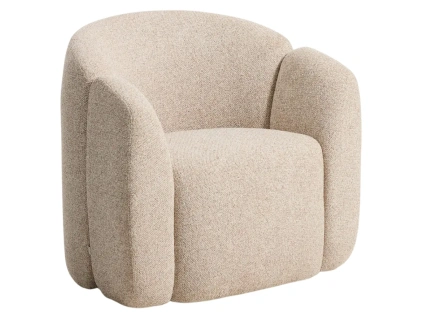 Béžové čalouněné křeslo Kave Home Corvena 85 cm