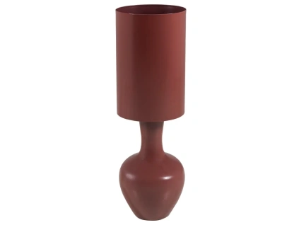 Červená kovová stolní lampa Loa
