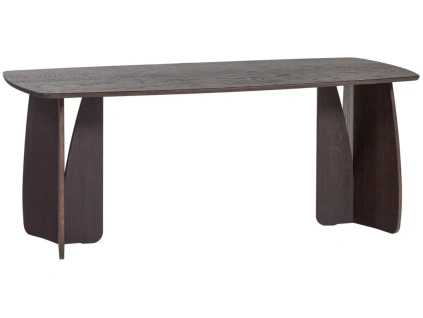 Tmavý dubový jídelní stůl Veere 180 x 100 cm