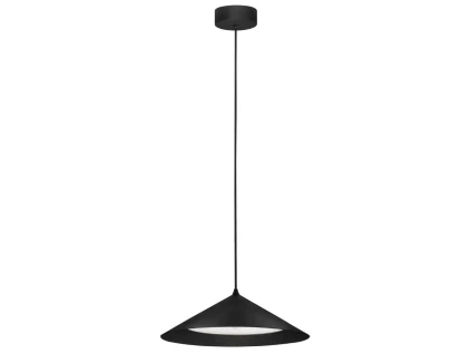 Černé kovové závěsné LED světlo Nova Luce Dario 40 cm