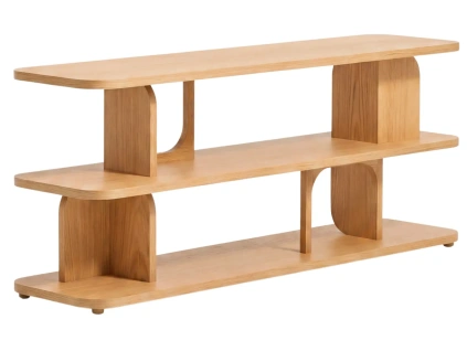 Dubový regál Kave Home Aduma 66 x 160 cm