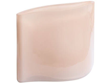 Růžová skleněná váza Kave Home Ardeni 18 cm