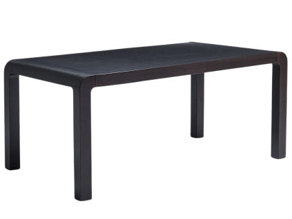 Černý dřevěný rozkládací jídelní stůl Kave Home Erisia 180/230 x 100 cm