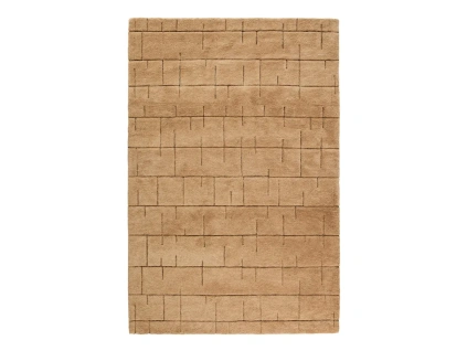 Hnědý vlněný koberec Kave Home Helun 160 x 230 cm