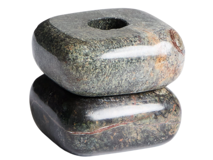 Zelený mramorový svícen Kave Home Liren 8 cm