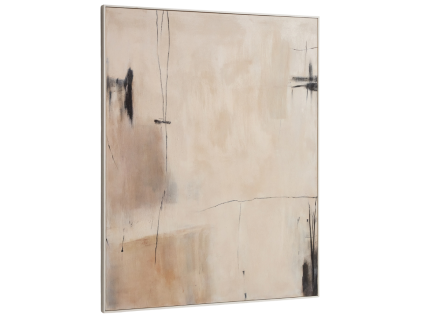 Béžový abstrakní obraz Kave Home Meril 120 x 150 cm