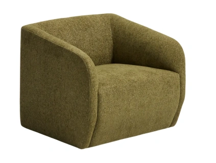 Zelené čalouněné křeslo Kave Home Milare 83 cm