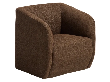 Hnědé čalouněné křeslo Kave Home Milare 72 cm