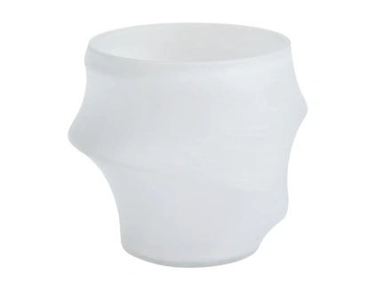 Bílá skleněná váza Kave Home Neluo 32 cm