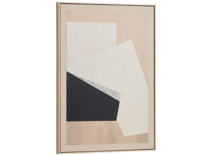 Béžový abstraktní obraz Kave Home Varo 50 x 70 cm I.
