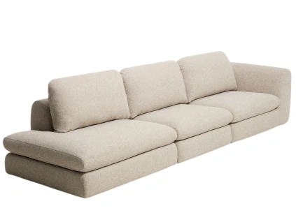 Béžová čalouněná čtyřmístná pohovka Kave Home Vera 325 cm, levá