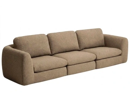Hnědá čtyřmístná pohovka Kave Home Vera 320 cm
