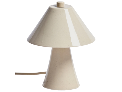 Béžová stolní lampa Kave Home Ceren 21 cm