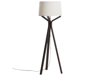 Hnědá stojací lampa Kave Home Ubira 150 cm