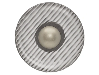 Kouřově šedé skleněné nástěnné LED světlo Nova Luce Lavina 25 cm