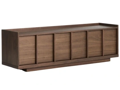 Ořechový TV stolek Kave Home Onix 150 x 40 cm