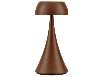 Hnědá kovová nabíjecí stolní LED lampa Nova Luce Ycro