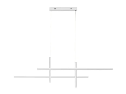 Bílé kovové závěsné LED světlo Nova Luce Antama 120 cm