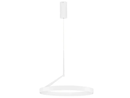 Bílé kovové závěsné LED světlo Nova Luce Adaliz 60 cm