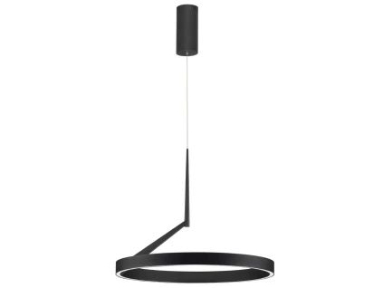 Černé kovové závěsné LED světlo Nova Luce Adaliz 60 cm