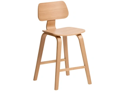 Dubová barová židle Kave Home Gena 65 cm