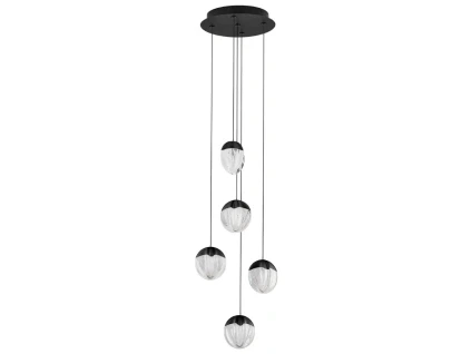 kleněné závěsné LED světlo Nova Luce Alicia 33 cm