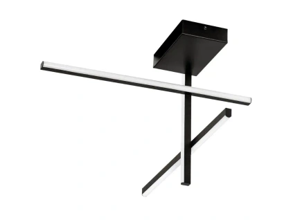 Černé kovové stropní LED světlo Nova Luce Antama 51 cm