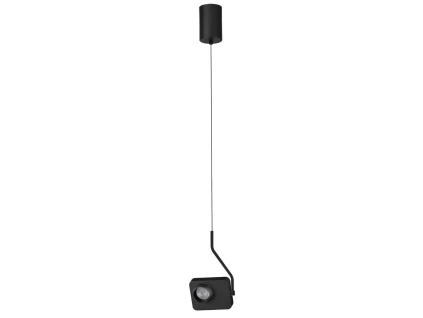 Černé kovové závěsné LED světlo Nova Luce Kedros 14 cm