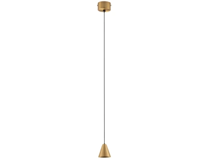 Zlaté kovové závěsné LED světlo Nova Luce Irmos 6 cm