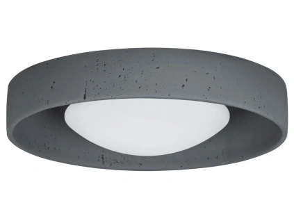 Šedé venkovní stropní LED světlo Nova Luce Moss 37 cm