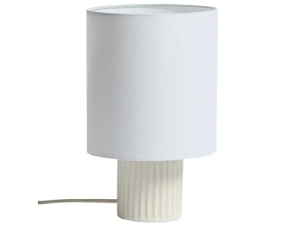 Bílá keramická stolní lampa Kave Home Eshe