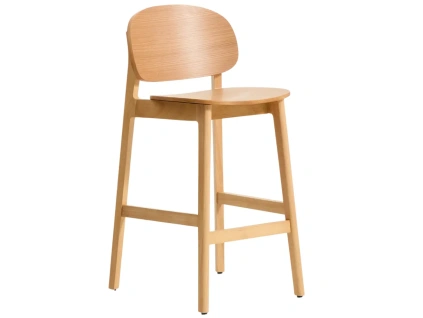 Dubová barová židle Kave Home Ludara 66 cm