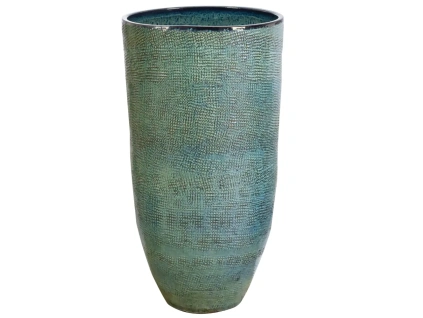 Zelený keraamický zahrdní květináč Sawan 105 x 56 cm