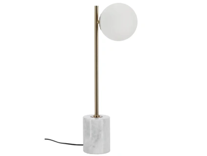 Zlatá mramorová stolní lampa Bizzotto Halen 58 cm