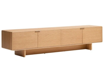 Dubový TV stolek Norlen 200 x 40 cm