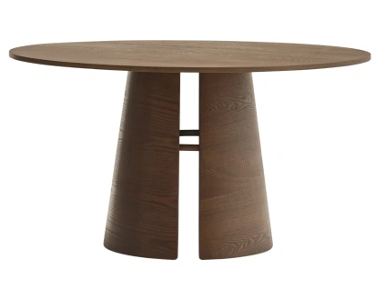 https://teulat.es/en/productos/tables/dining-table/cep/Ořechový kulatý jídelní stůl Cep 137 cm