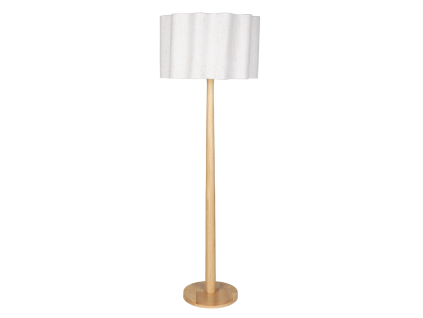 Dřevěná stojací lampa SCALLOP 149 cm