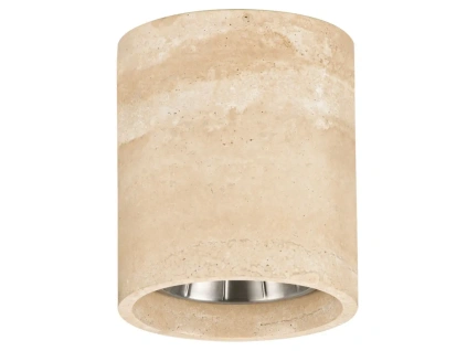 Travertinové venkovní stropní LED světlo Nova Luce Balma 10 cm