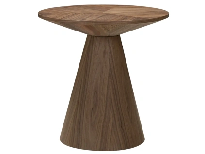 Ořechový odkládací stolek Orez ⌀60 cm