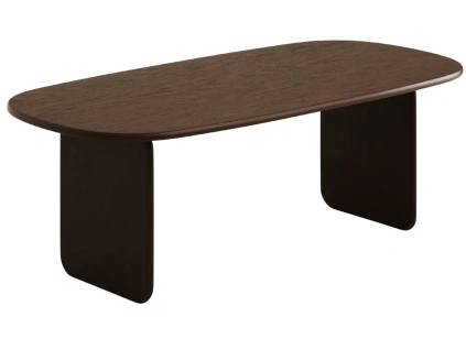 Tmavý dubový jídelní stůl Micadoni Lana 220 x 110 cm