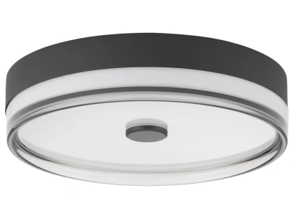 Černé kovové stropní LED světlo Nova Luce Helios 40 cm