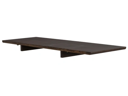 Hnědá dubová prodlužovací deska ke stolu CLAPPERTON 50 x 140 cm
