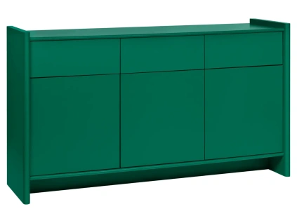 Zelená lakovaná komoda Rali 161 x 46 cm