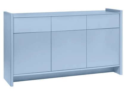 Modrá lakovaná komoda Rali 161 x 46 cm