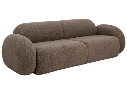 Hnědá trojmístná bouclé pohovka Bloomingville Magola 228 cm