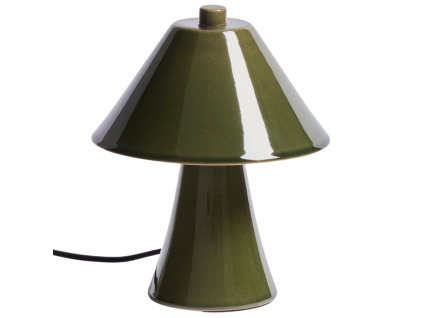 Zelená stolní lampa Kave Home Ceren 21 cm